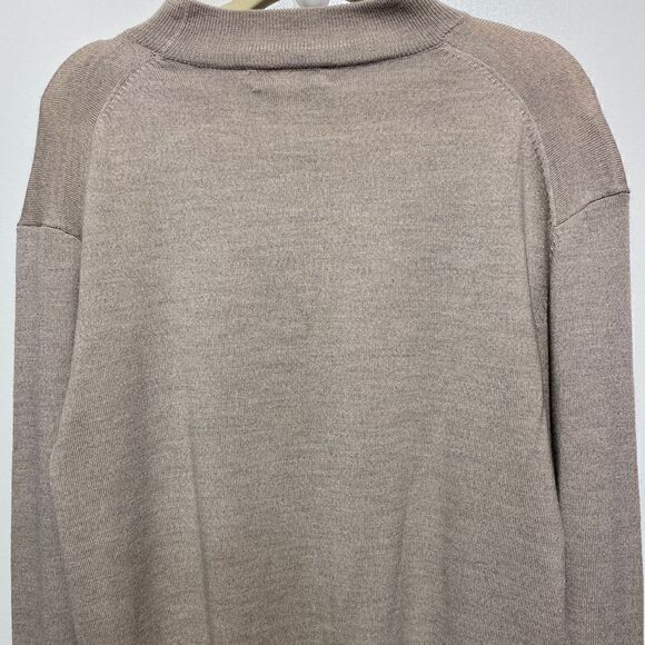 Pronto Uomo Men's Extra Fine Merino Wool Long Sleeve Sweater Gray Size XL - Picture 8 of 11